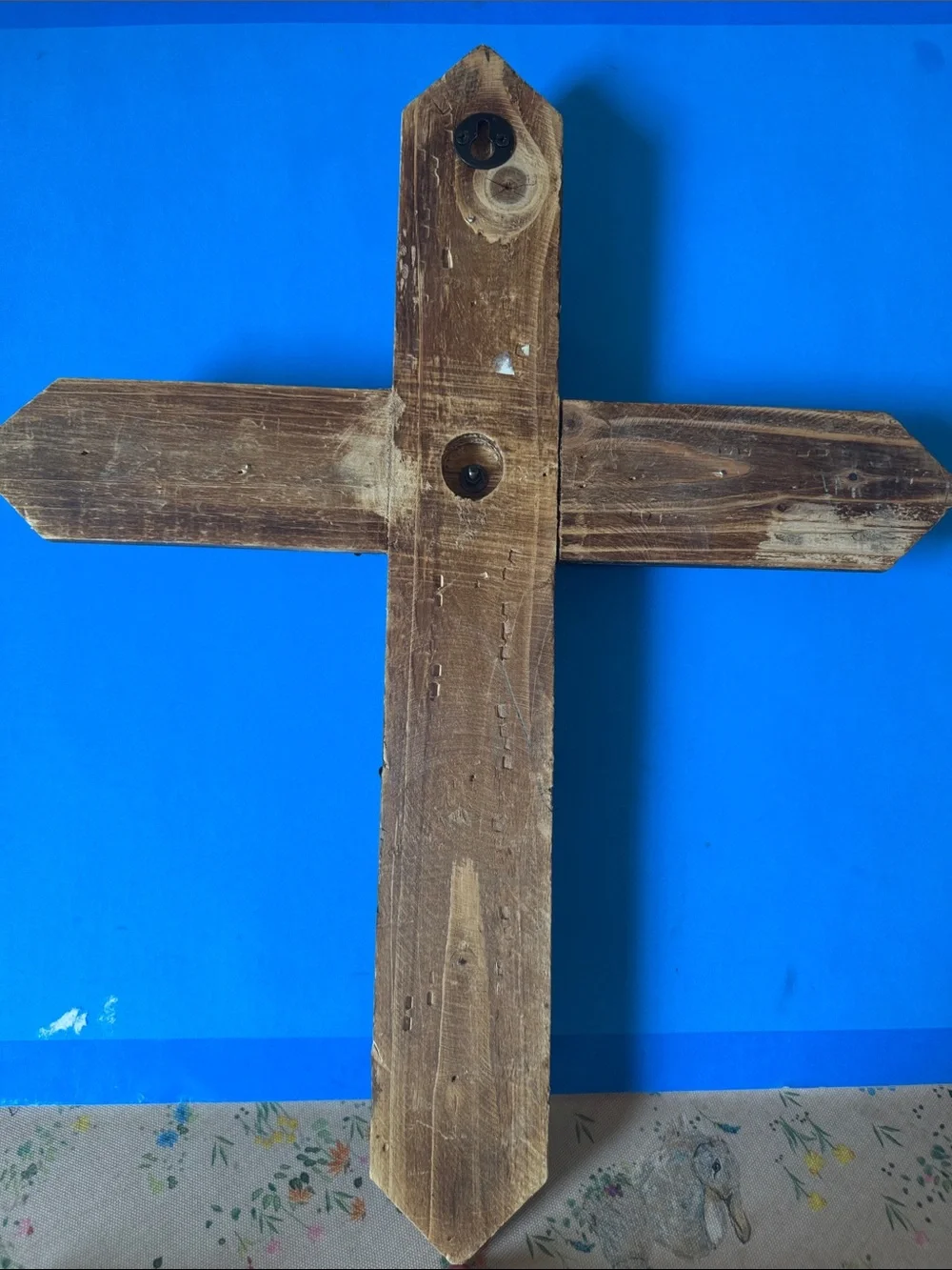 Rustic Brown Wooden Wall Cross - Brown Home Wall Decor